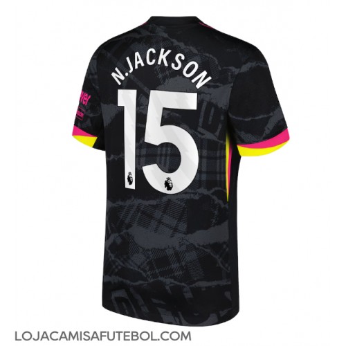 Camisa de Futebol Chelsea Nicolas Jackson #15 Equipamento Alternativo 2024-25 Manga Curta